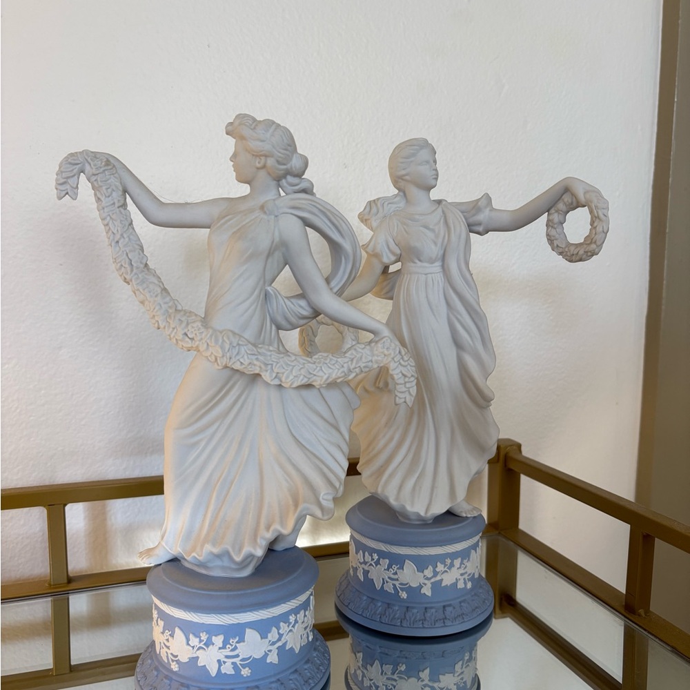 Wedgwood Blue and White Dancing Figures Decor - Picture 2 of 4